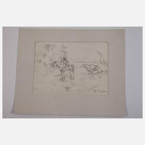 Julius Seyler, Konvolut Zeichnungen