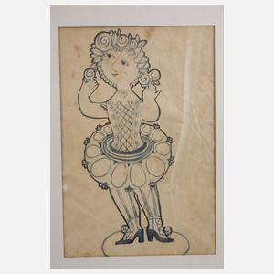 Bjørn Wiinblad, attr., Harlekin und Colombina