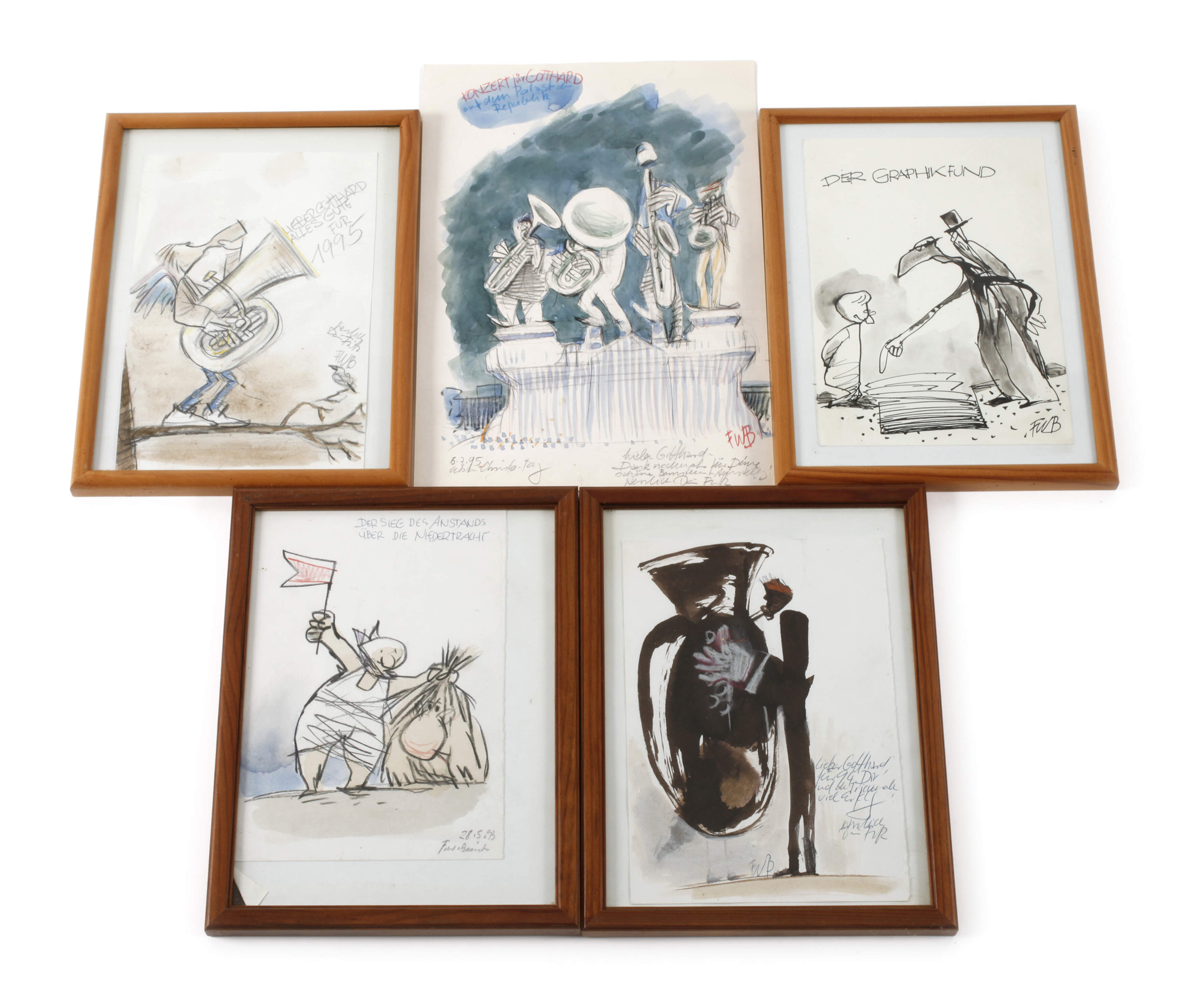 F. W. Bernstein, Konvolut Karikaturen