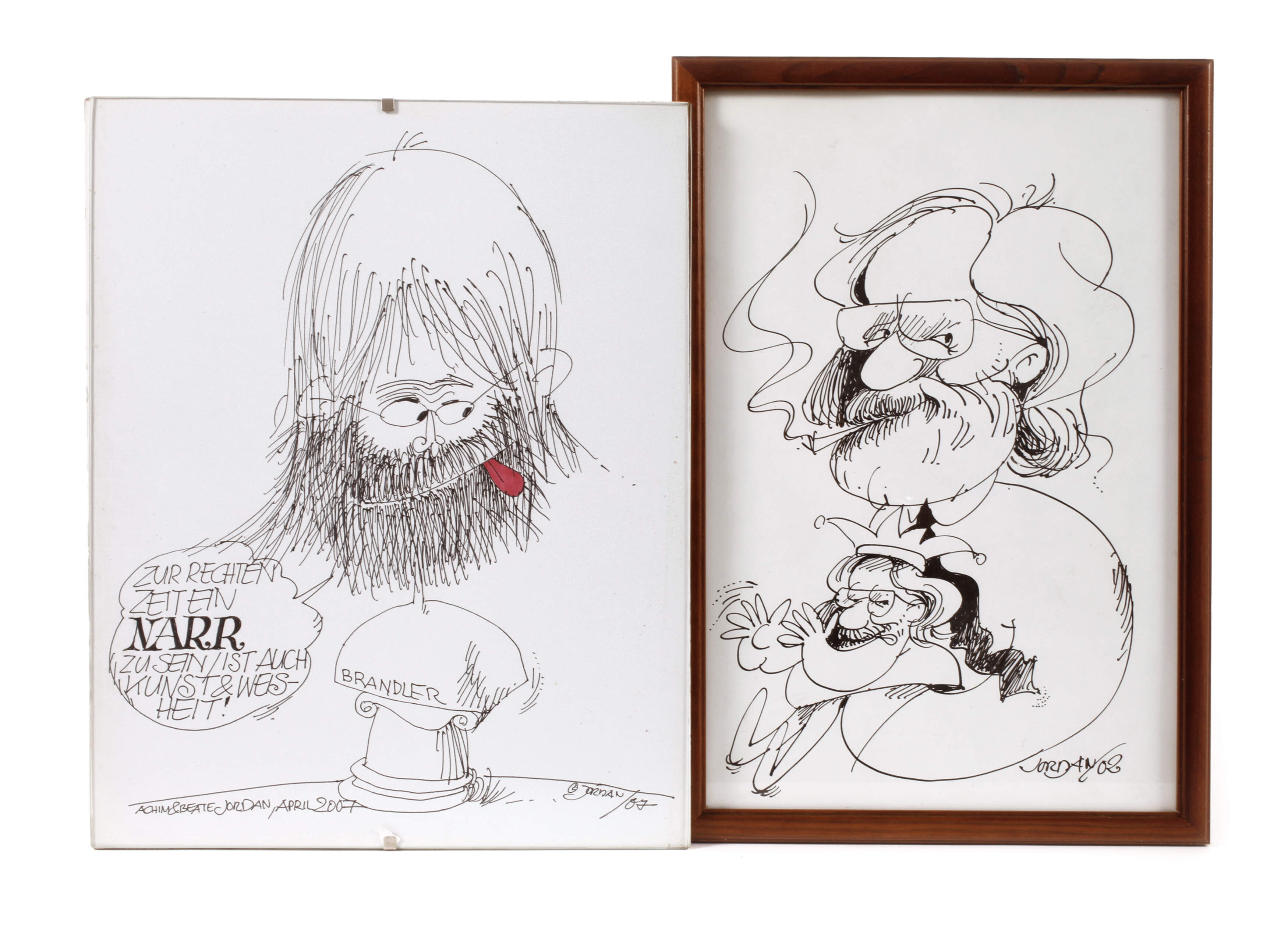 Achim Jordan, Paar Karikaturen