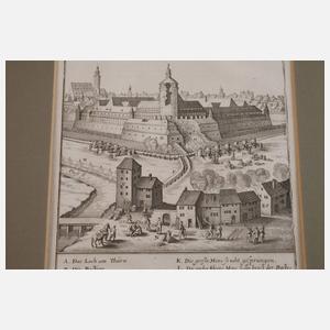 Matthäus Merian, Erstürmung der Pleißenburg Leipzig