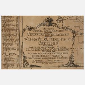 Peter Schenk der Jüngere, Vogtlandkarte