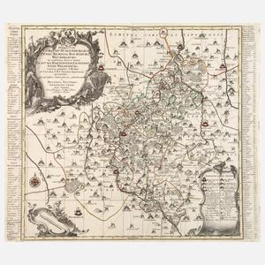 Matthäus Seutter, Karte Westsachsen