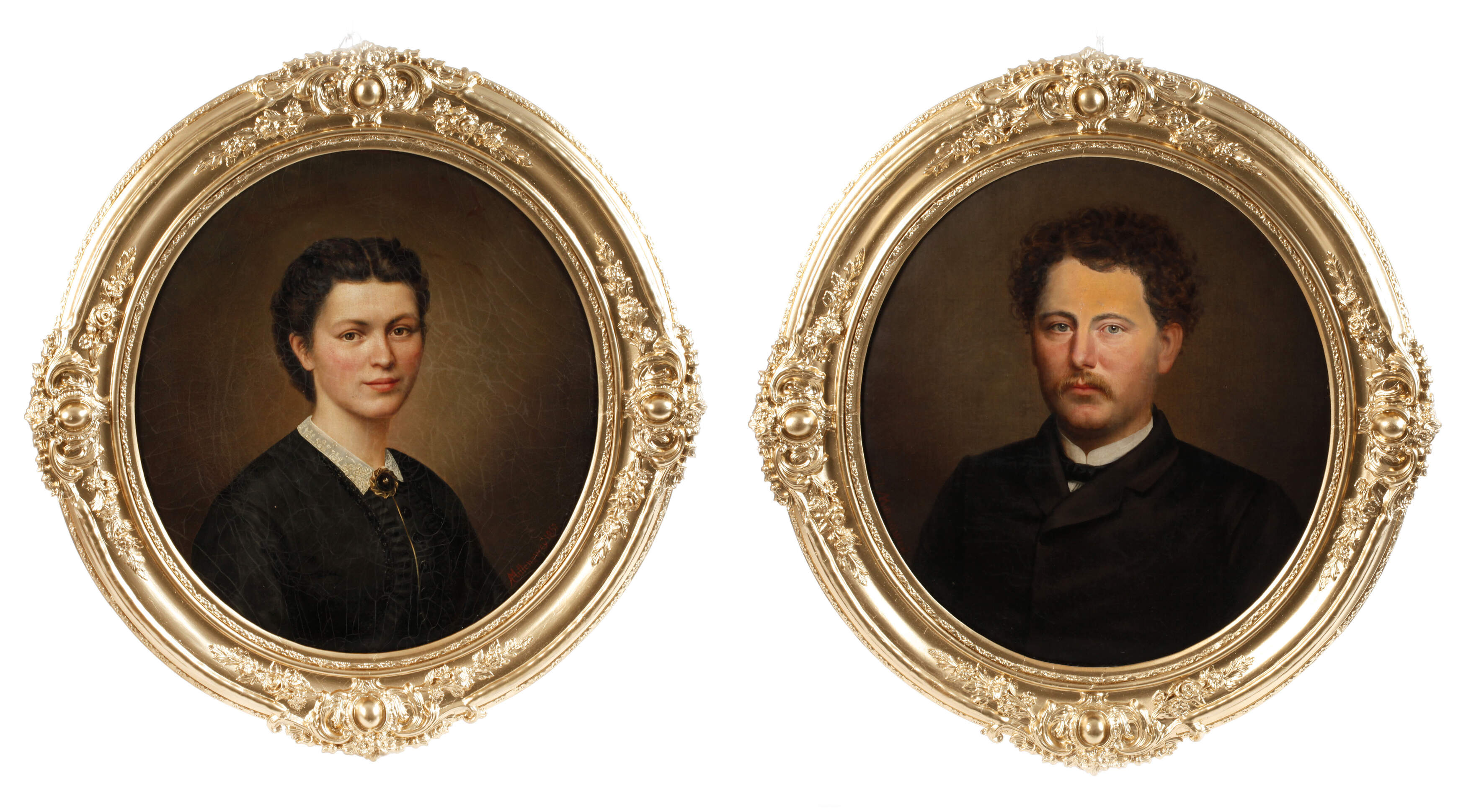 Carl Gottlob Mittenzwey, Große Portraitpendants