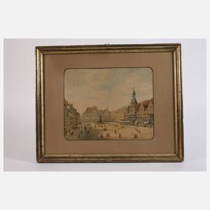 E. Satzger, Marktplatz zu Leipzig