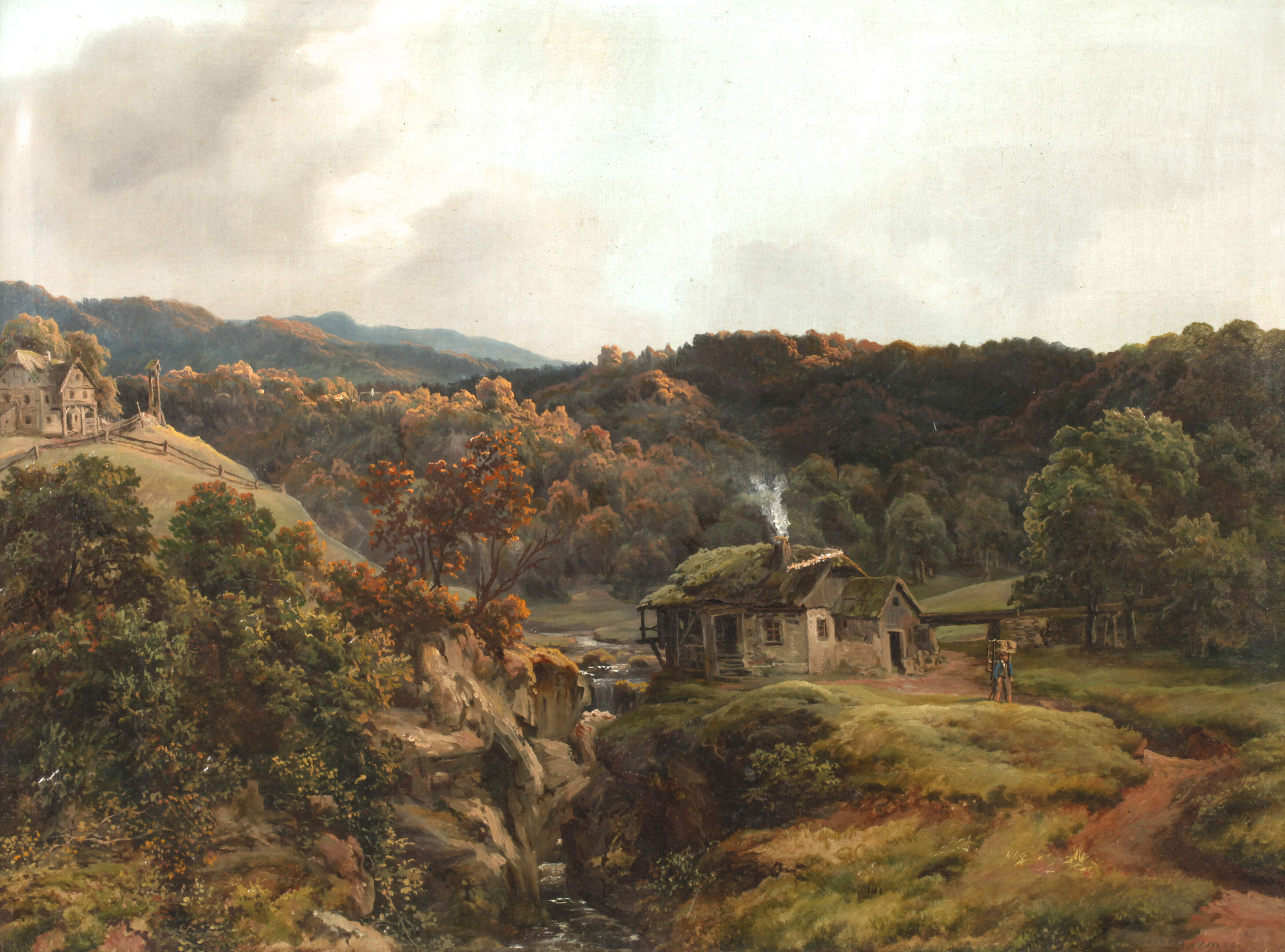 Albert August Zimmermann, attr., Ländliche Szene