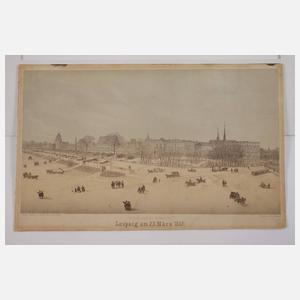 Ansicht "Leipzig am 23. März 1857"