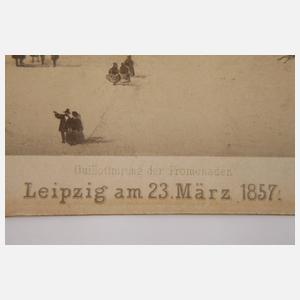 Ansicht "Leipzig am 23. März 1857"