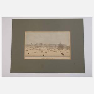 Ansicht "Leipzig am 23. März 1857"