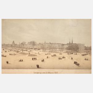 Ansicht "Leipzig am 23. März 1857"