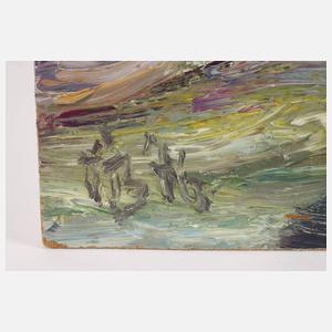 Fredo Bley, Häuser in bergiger Landschaft