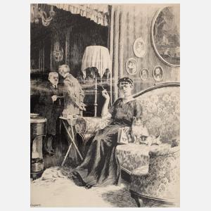 Walther Caspari, Abend im Salon