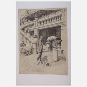 Walther Caspari, Sommertag am Hotel