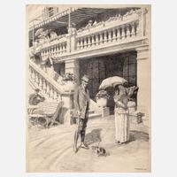 Walther Caspari, Sommertag am Hotel111