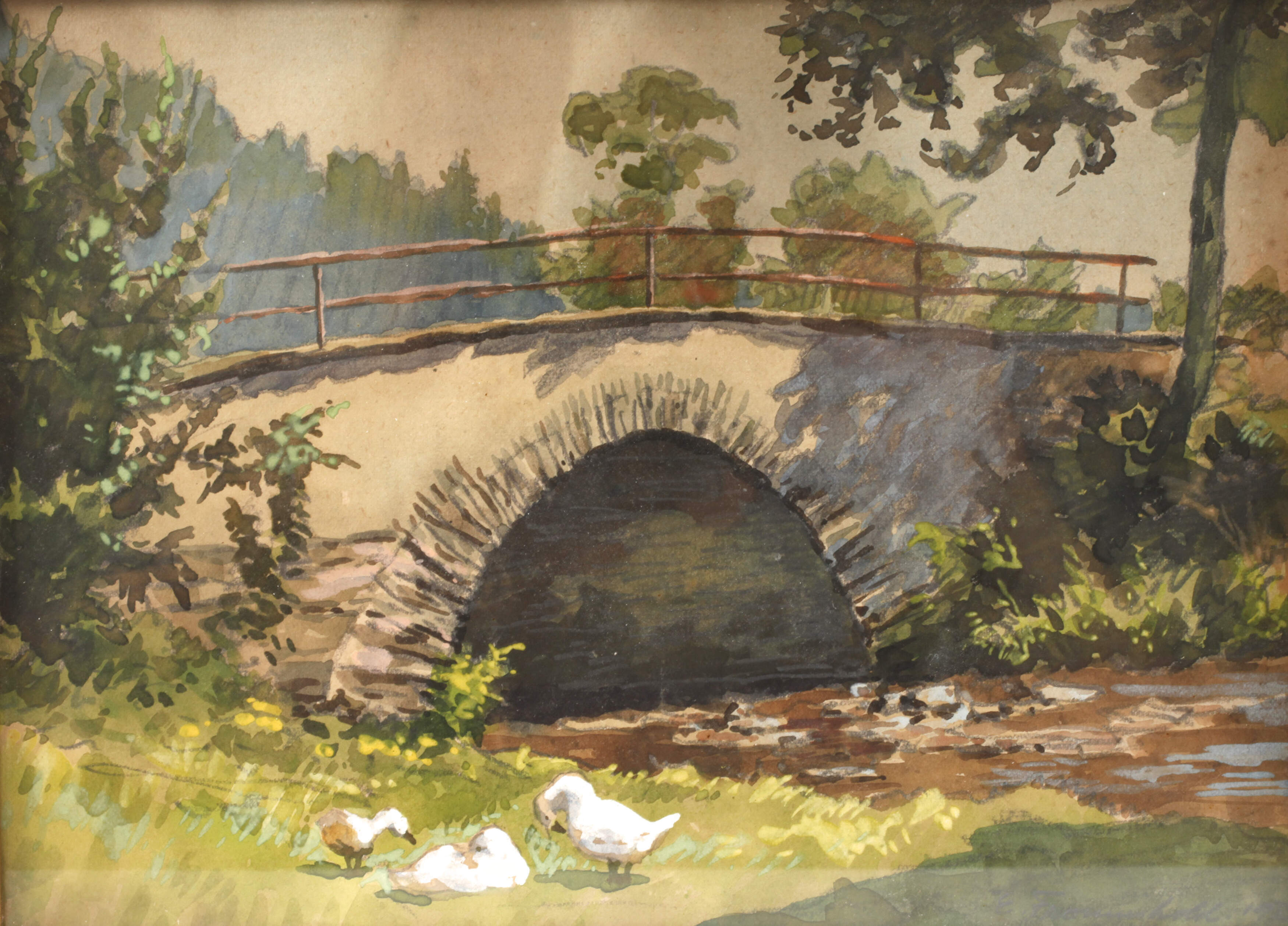 Ernst Frommhold, "Brücke am Kemnitzbach"