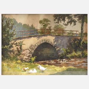 Ernst Frommhold, "Brücke am Kemnitzbach"