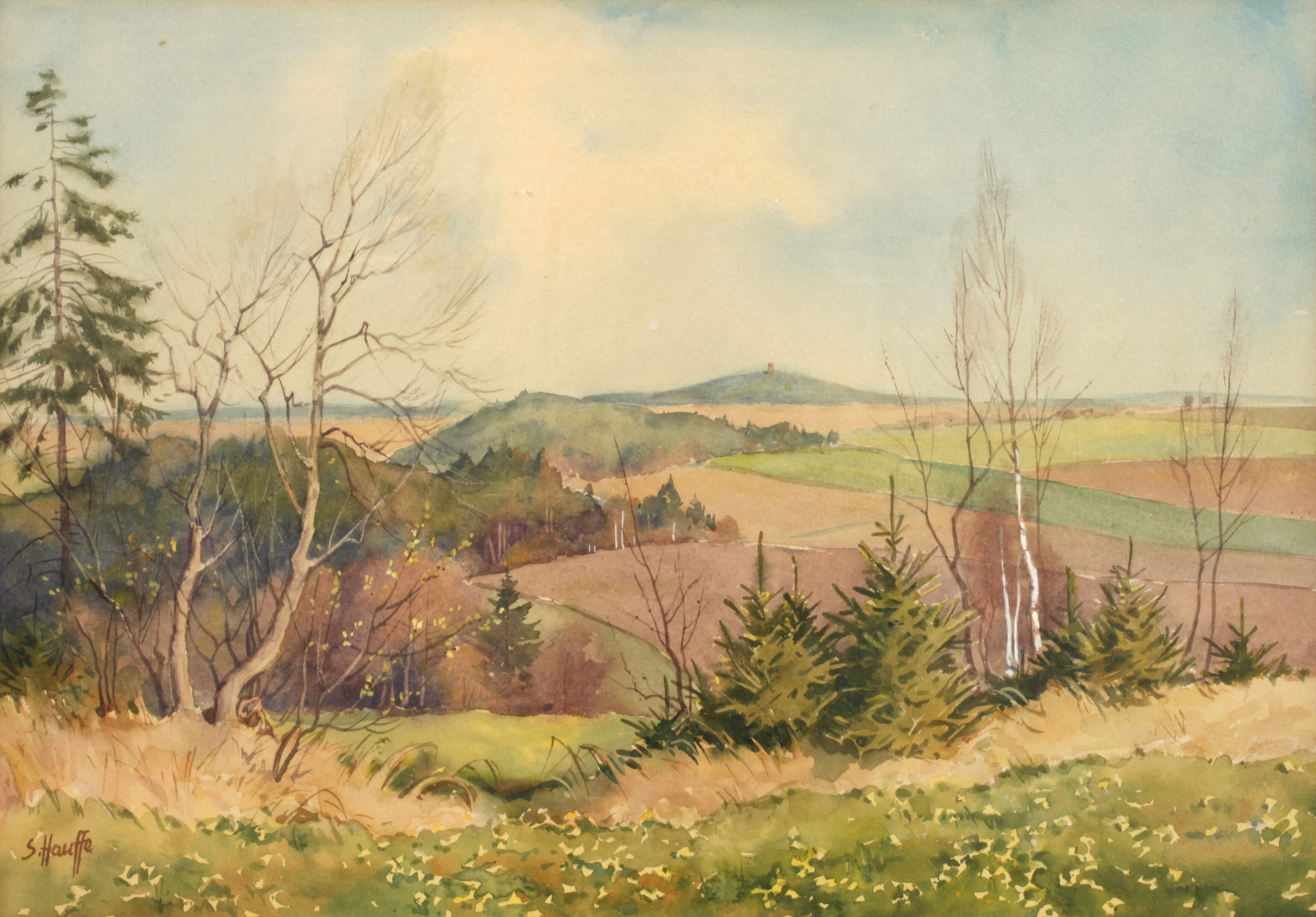 Siegfried Hauffe, Blick zum Kuhberg