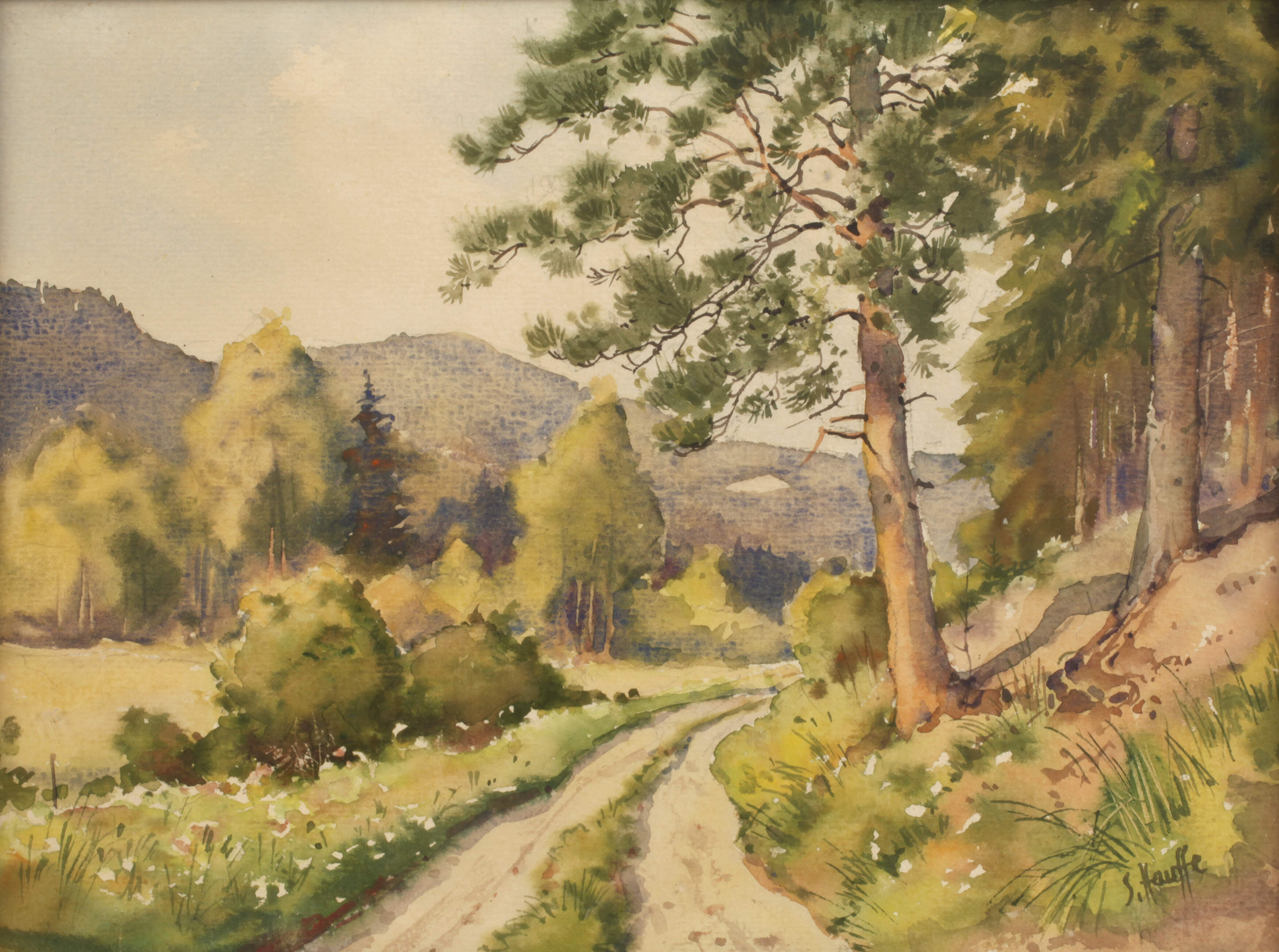 Siegfried Hauffe, Weg am Waldrand