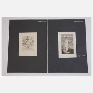 Max Klinger, Paar Exlibris