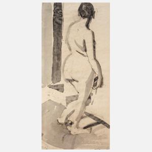 Hermann Glöckner, Stehender Rückenakt