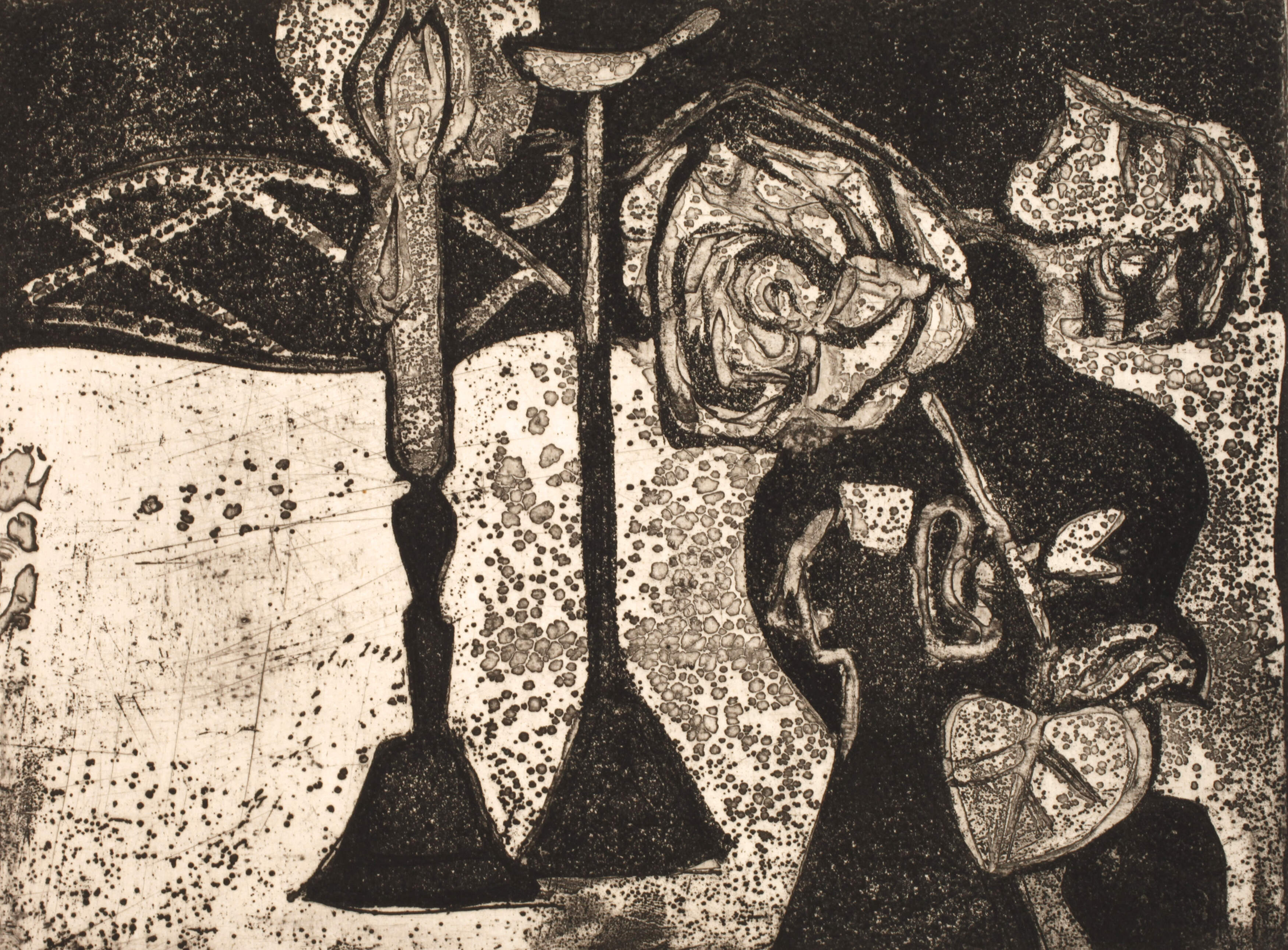 Wilhelm Lachnit, Stillleben mit Kerzen