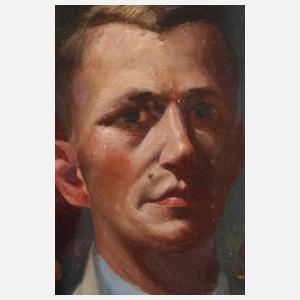 Walther Meinig, Selbstbildnis mit Kindern