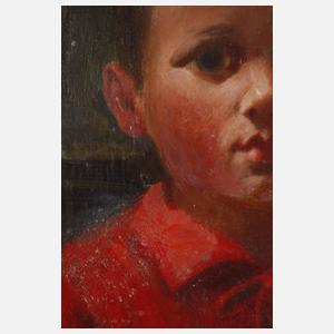 Walther Meinig, Selbstbildnis mit Kindern