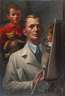 Walther Meinig, Selbstbildnis mit Kindern