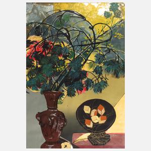 Horst Georg Skorupa, Stillleben mit Kiefernzweigen