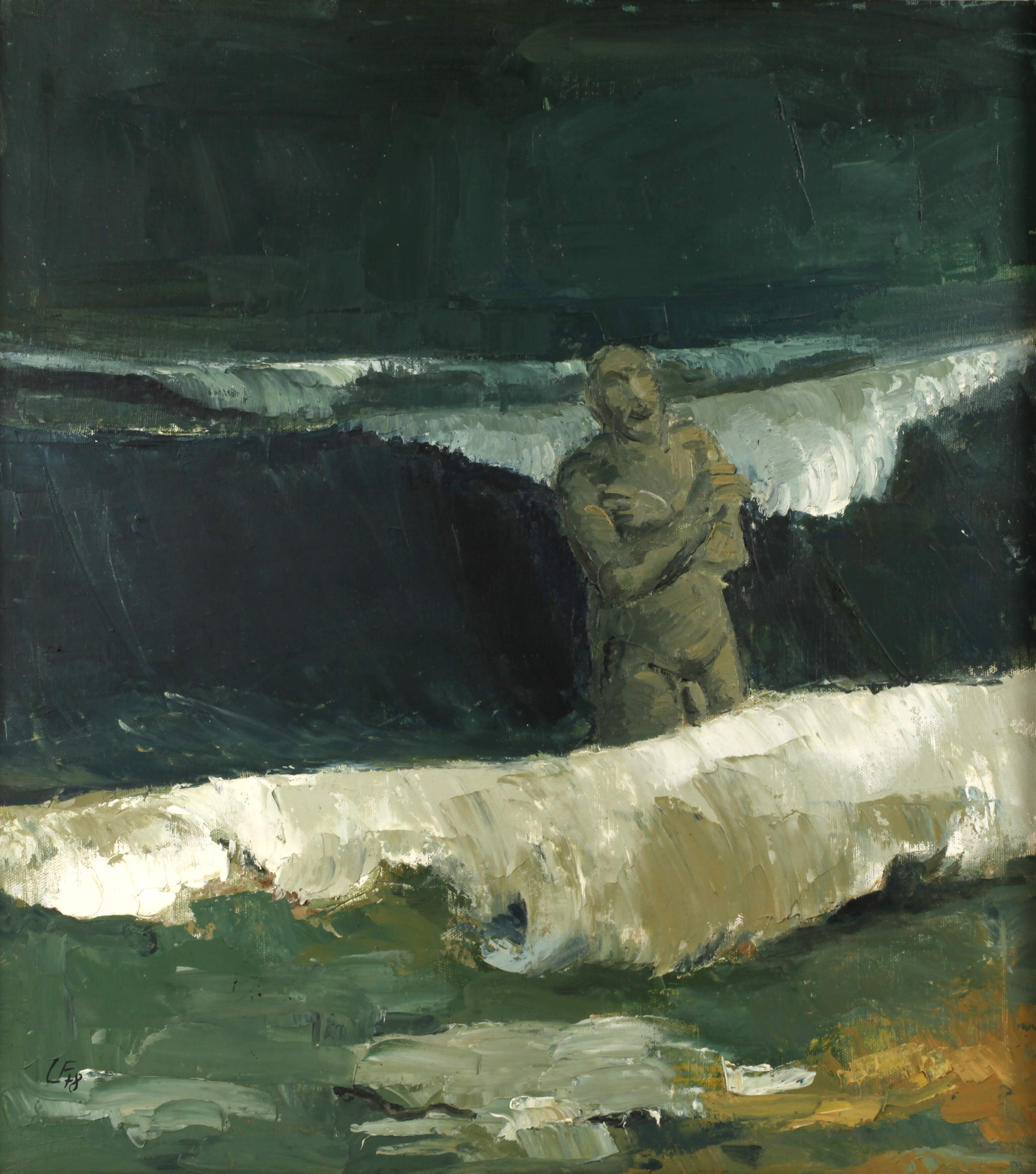 Lutz Friedel, "Gewitter am Meer"