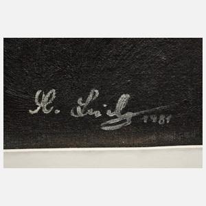 Manfred Leibl, Mädchenportrait mit Pferd