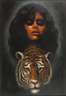 Manfred Leibl, Mädchenportrait mit Tigerkopf