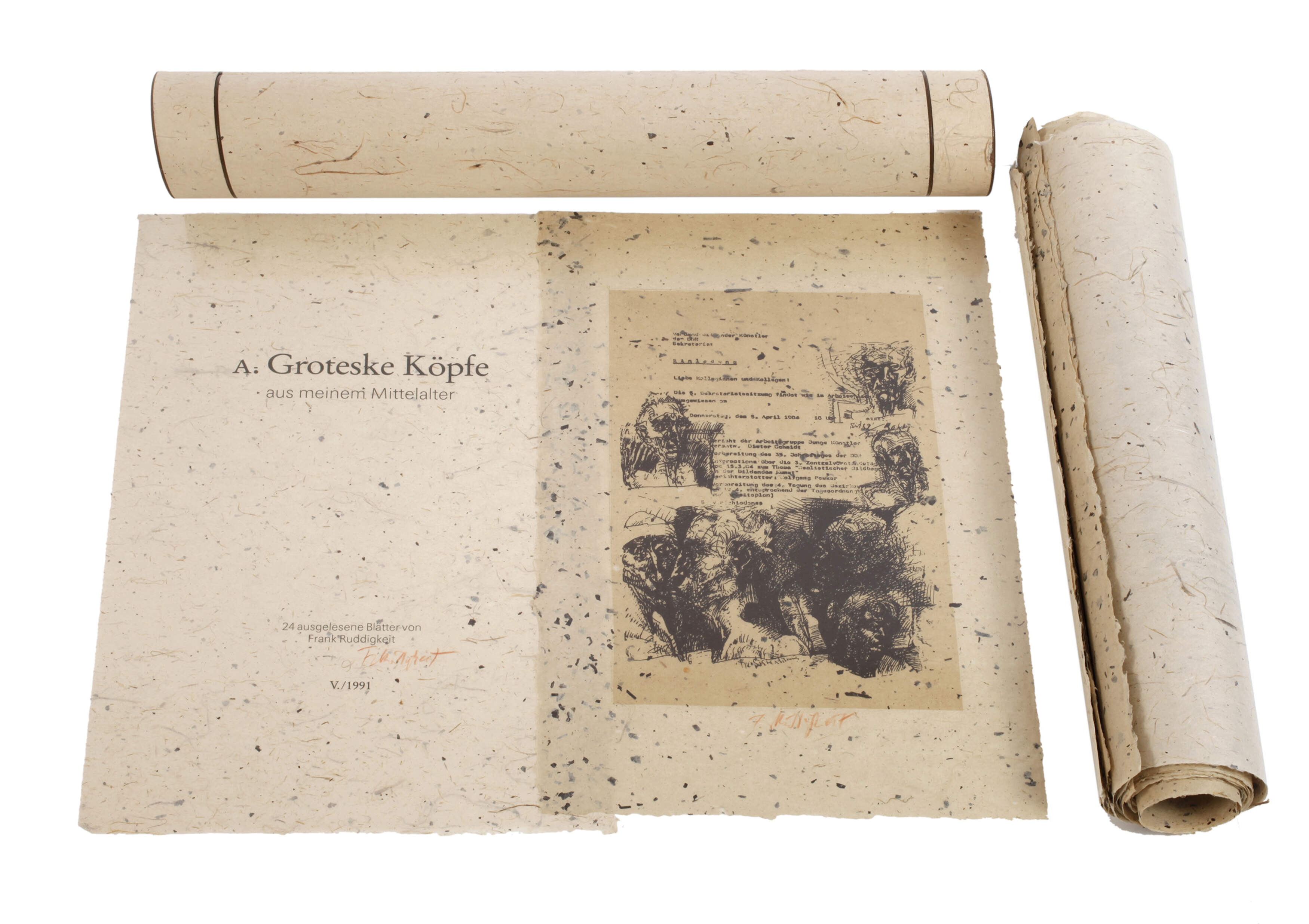 Frank Ruddigkeit, "Groteske Köpfe..."