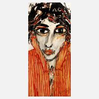 Jean Schmiedel, Frau mit rotgestreifter Bluse111