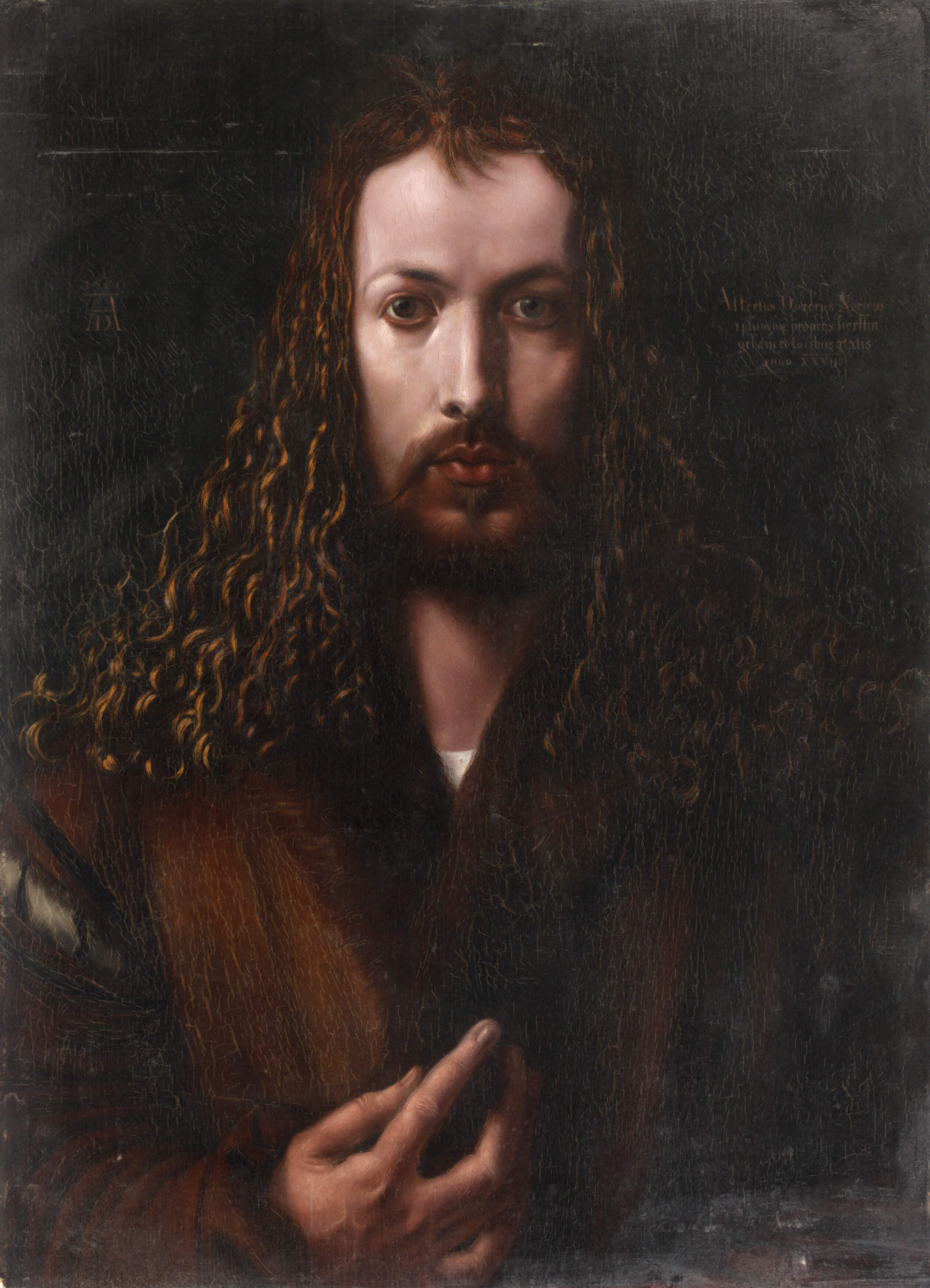 "Selbstportrait im Pelzrock" nach Albrecht Dürer