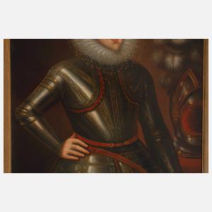 Emil Friberg, Adliger in Rüstung