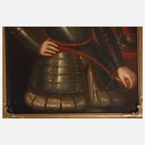 Emil Friberg, Adliger in Rüstung