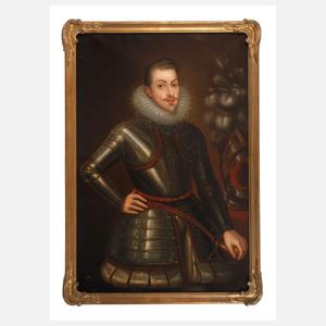 Emil Friberg, Adliger in Rüstung