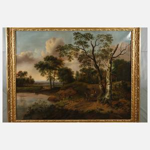 Herbstliche Landstraße nach Jan Wijnants