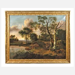 Herbstliche Landstraße nach Jan Wijnants