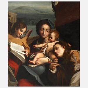 "Madonna des Heiligen Hieronymus" nach A. da Correggio