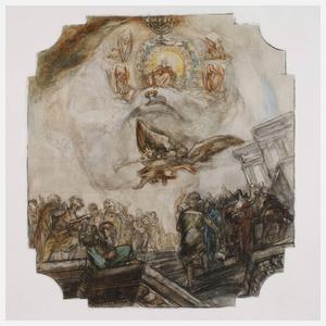 Drei Studien für Deckenmalereien