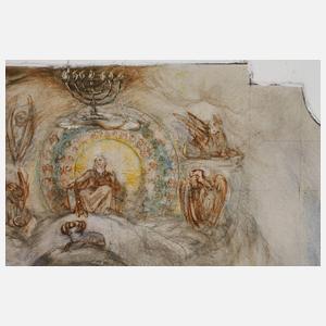 Drei Studien für Deckenmalereien