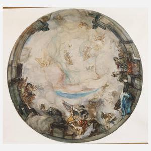 Drei Studien für Deckenmalereien