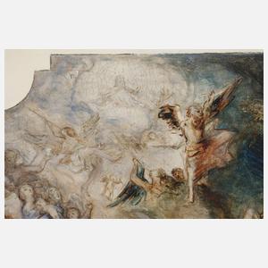 Drei Studien für Deckenmalereien