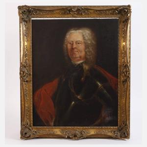 Barockes Portrait eines Adligen in Rüstung