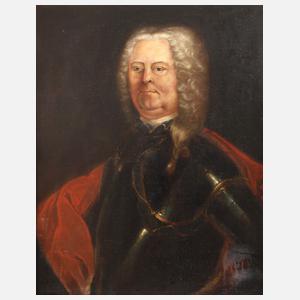 Barockes Portrait eines Adligen in Rüstung
