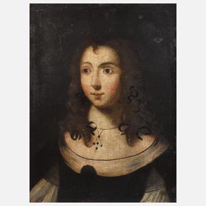 Barockes Mädchenportrait