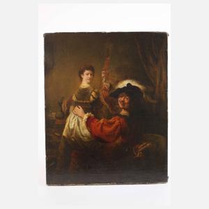 Qualitätvolle Wiederholung nach Rembrandt