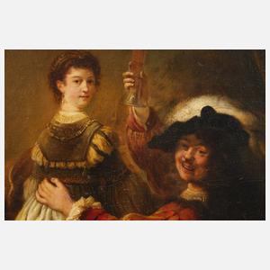 Qualitätvolle Wiederholung nach Rembrandt